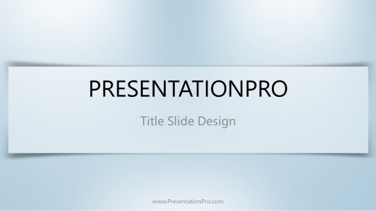 Gradient Lights Blue 01 Widescreen PowerPoint Template title slide design