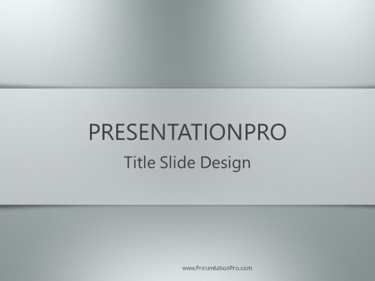 Gradient Lights Gray 01 PowerPoint Template title slide design