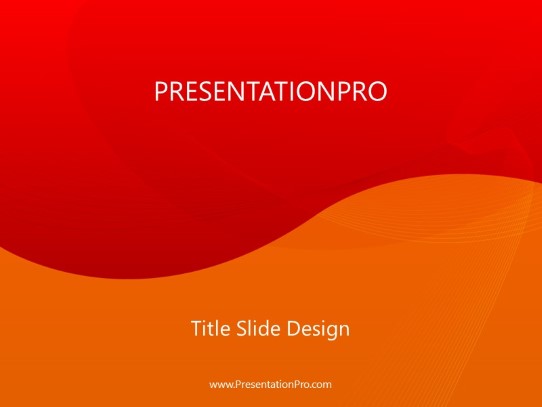 Halfandhalf Orange PowerPoint Template title slide design
