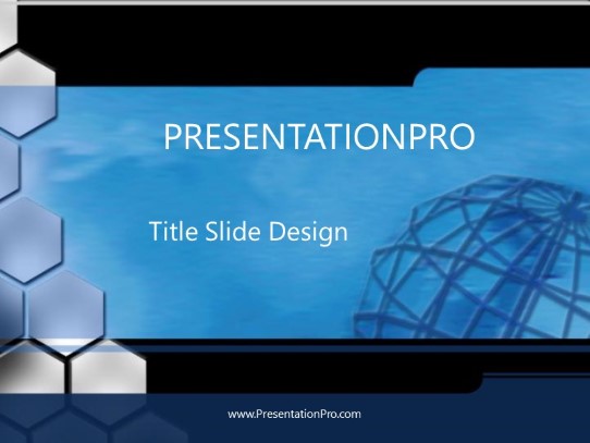Hex PowerPoint Template title slide design