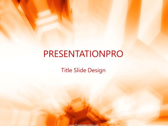 Honeycomb Chamber PowerPoint Template title slide design