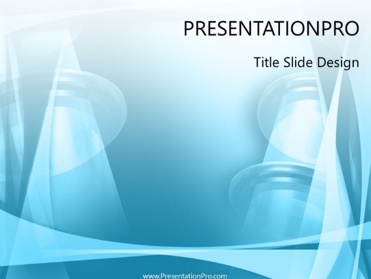 Lanterns Blue PowerPoint Template title slide design
