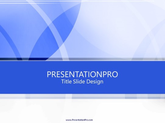 Leaves Blue PowerPoint Template title slide design