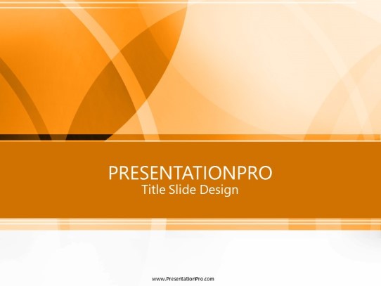 Leaves Orange PowerPoint Template title slide design