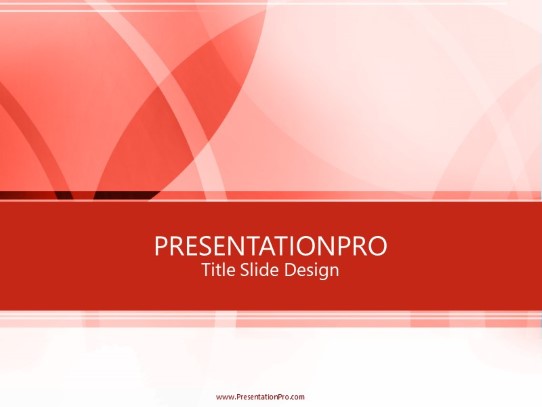 Leaves Red PowerPoint Template title slide design