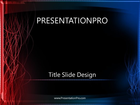Lines PowerPoint Template title slide design