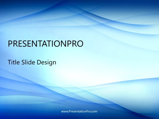 Lucid Blue PowerPoint Template title slide design