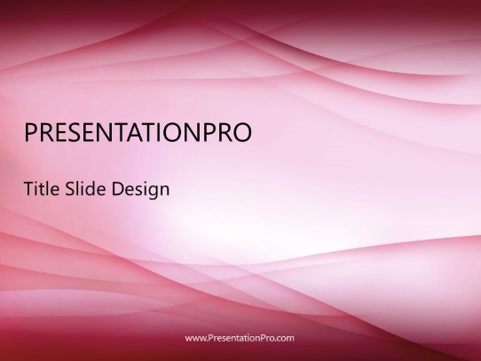 Lucid Pink PowerPoint Template title slide design
