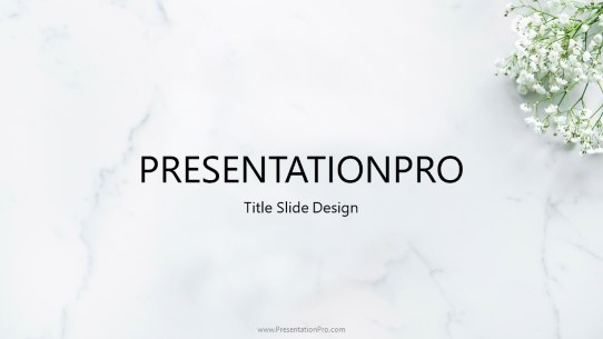 Marble Counter PowerPoint Template title slide design