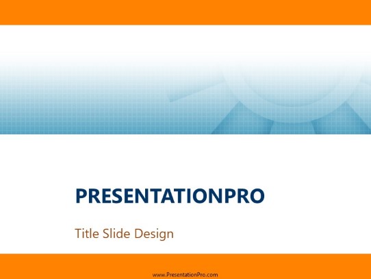 Meshy PowerPoint Template title slide design