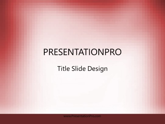 Mosaic Red PowerPoint Template title slide design