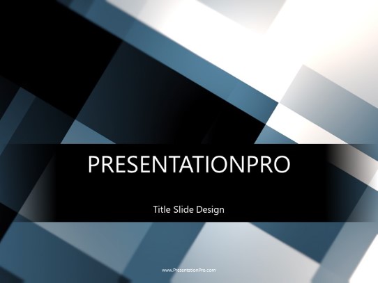 Moving Squares PowerPoint Template title slide design