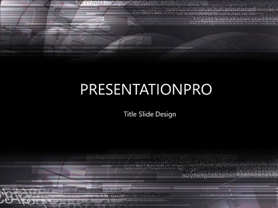 Mullet PowerPoint Template title slide design
