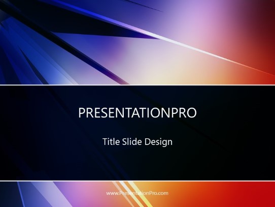 Multi Fusion Blue PowerPoint Template title slide design
