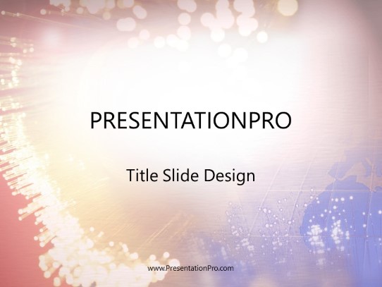 Optics2 PowerPoint Template title slide design