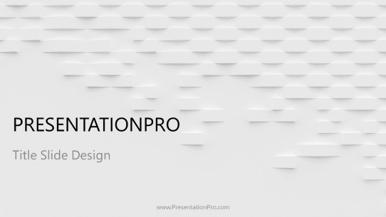 Paper Cuts White Widescreen PowerPoint Template title slide design