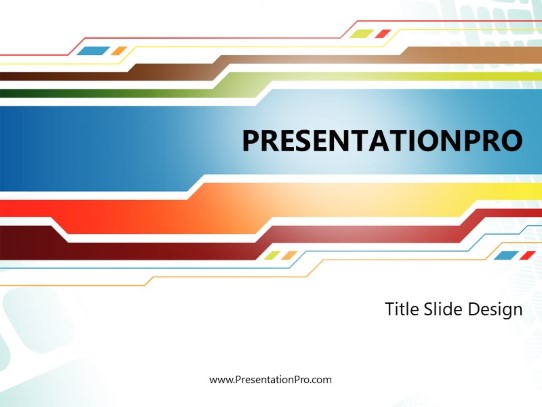 Parallel Direction PowerPoint Template title slide design
