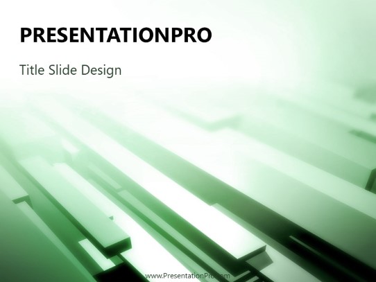Planks G PowerPoint Template title slide design
