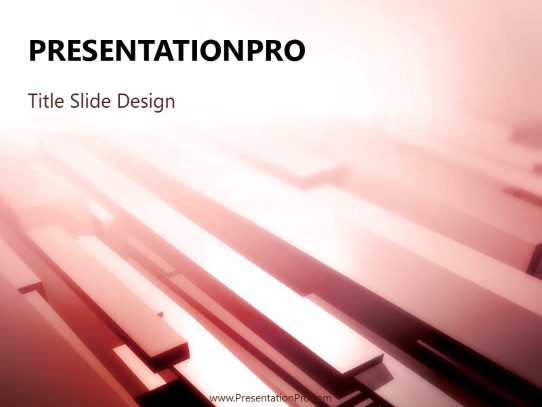 Planks R PowerPoint Template title slide design