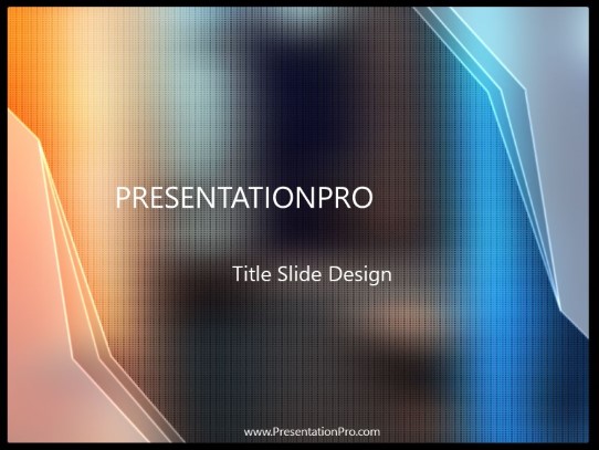 Rgb PowerPoint Template title slide design