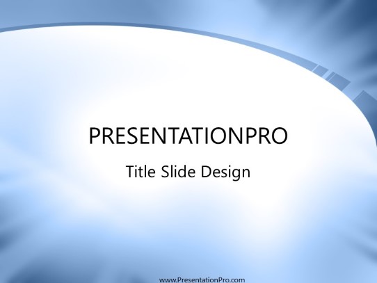 Radiant Curve PowerPoint Template title slide design