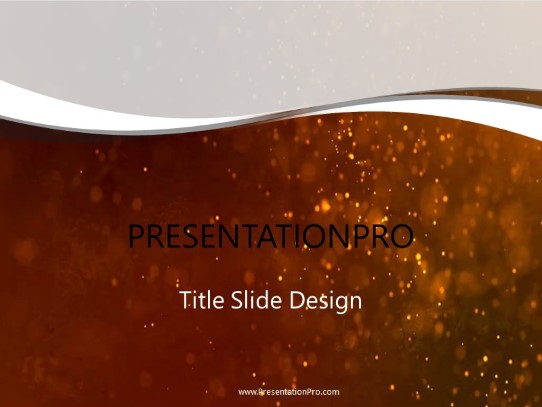 Red Textured Dust PowerPoint Template title slide design