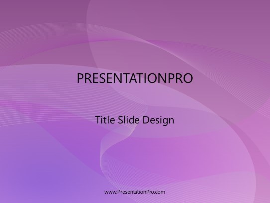 Refresh Purple PowerPoint Template title slide design