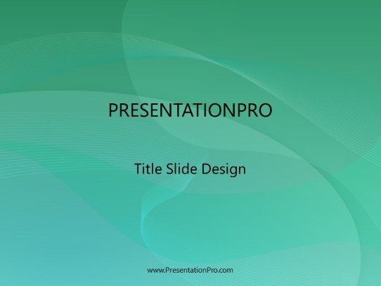 Refresh Teal PowerPoint Template title slide design