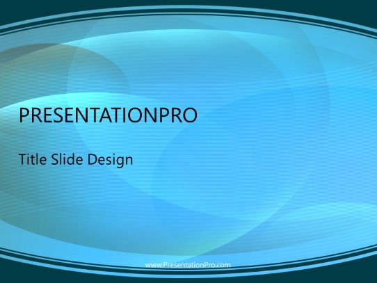 Rounded Blue PowerPoint Template title slide design