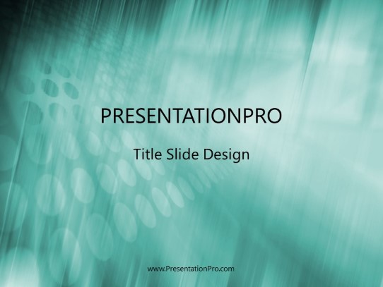 Shatter Shafts Green PowerPoint Template title slide design