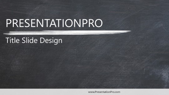 Slate 01 Widescreen PowerPoint Template title slide design