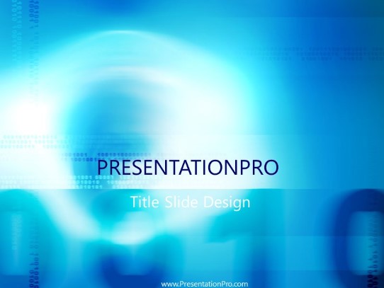 Streaming PowerPoint Template title slide design
