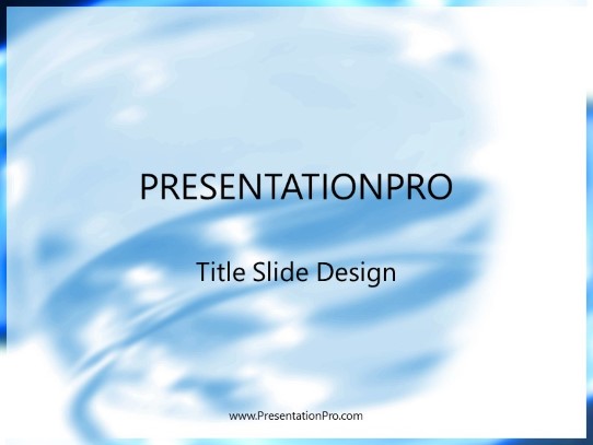 Swirl PowerPoint Template title slide design