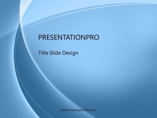 Sabstswoop Blue PowerPoint Template title slide design