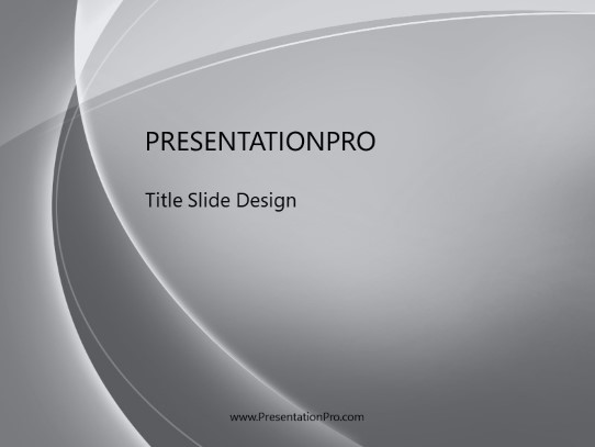 Sabstswoop Gray PowerPoint Template title slide design