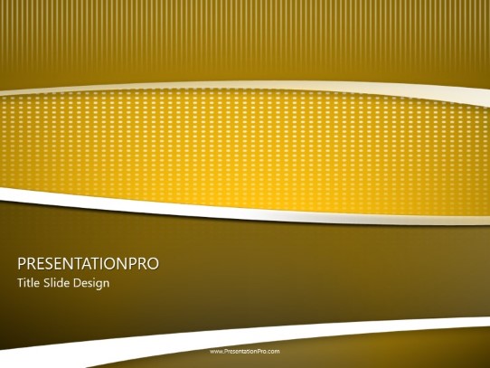 Swoosh Yellow PowerPoint Template title slide design