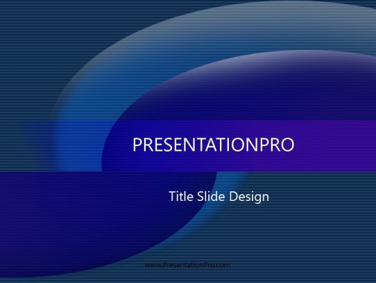 Tornado Blue PowerPoint Template title slide design