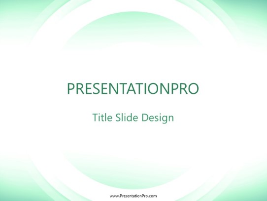 Wheels Green PowerPoint Template title slide design