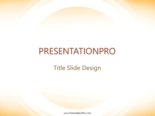 Wheels Orange PowerPoint Template title slide design