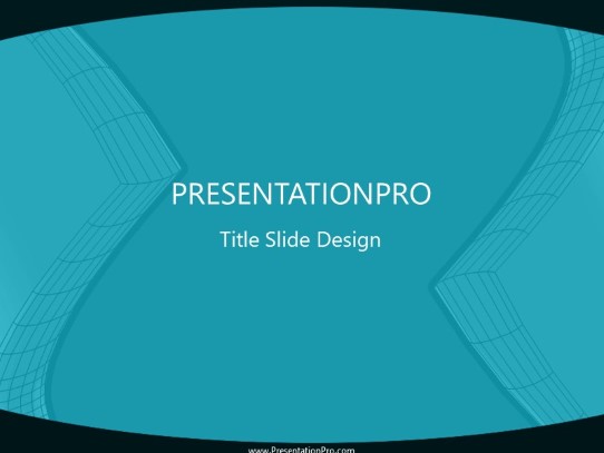 Wiredx Cyan PowerPoint Template title slide design