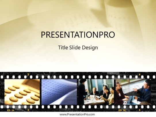 Traditional Account 01 PowerPoint Template title slide design