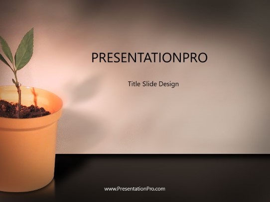 Newgrowth PowerPoint Template title slide design