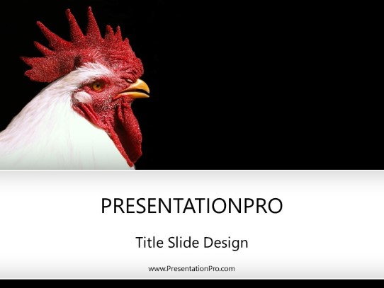 Rooster Do PowerPoint Template title slide design