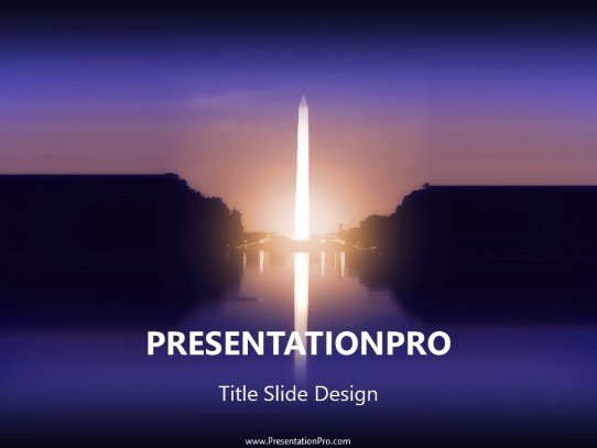Monumental PowerPoint Template title slide design