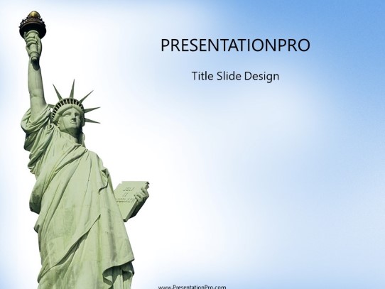 Our Lady PowerPoint Template title slide design