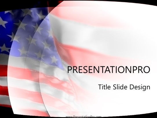 Usa 3 PowerPoint Template title slide design