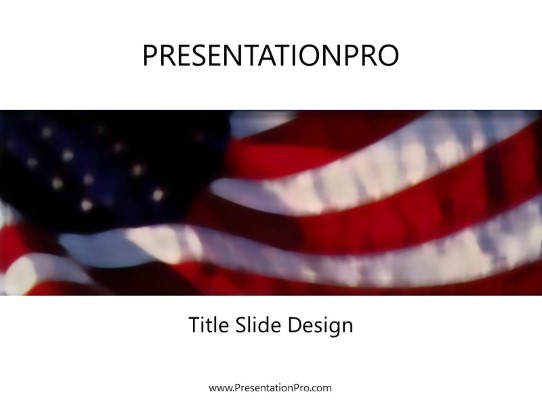 Usa 9 PowerPoint Template title slide design
