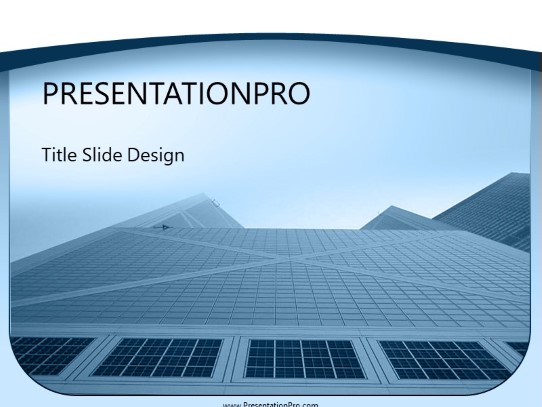 Building 02 PowerPoint Template title slide design