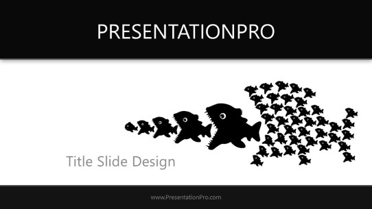 Bigger Fish 01 Widescreen PowerPoint Template title slide design