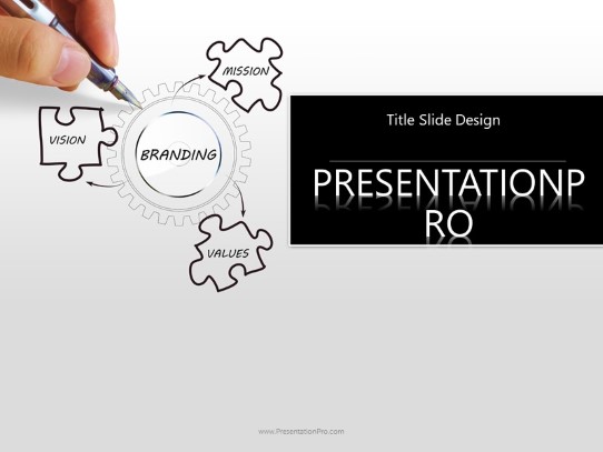 Brand Concept Drawing PowerPoint Template title slide design